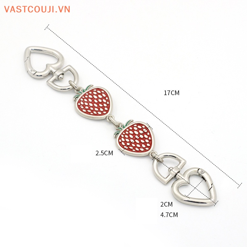 Phụ Kiện Dây Xích Nối Dài Gắn Túi Xách DIY Hình Trái Tim