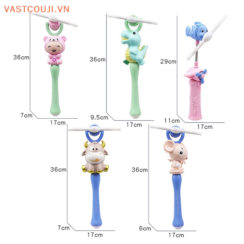 Chong Chóng Đồ Chơi Có Đèn LED Hình Động Vật Dễ Thương