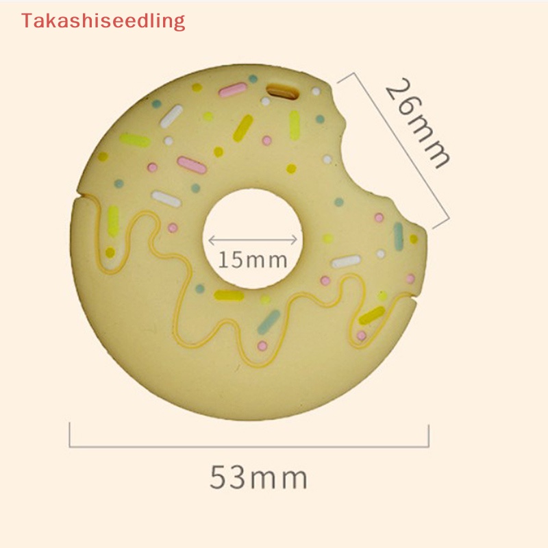 Đồ Chơi Gặm Nướu Bằng Silicone Hình Bánh Donut Dành Cho Trẻ Nhỏ