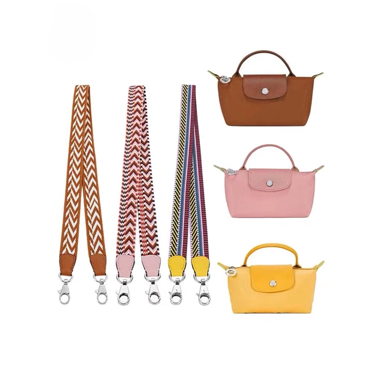 LONGCHAMP Dây Đeo Túi Xách Thay Thế Bằng Vải Bạt