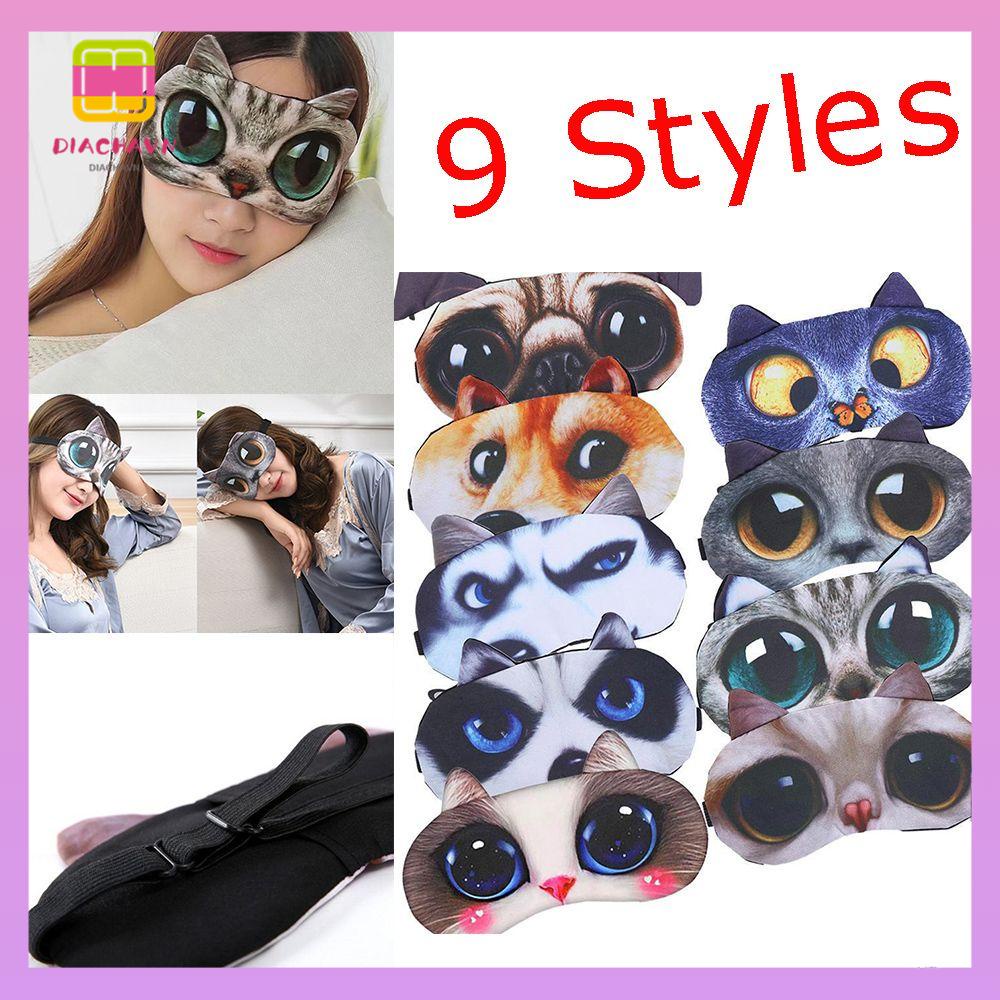 DIACHAVN Miếng Bịt Mắt Ngủ Hình Thú Hoạt Hình 3D