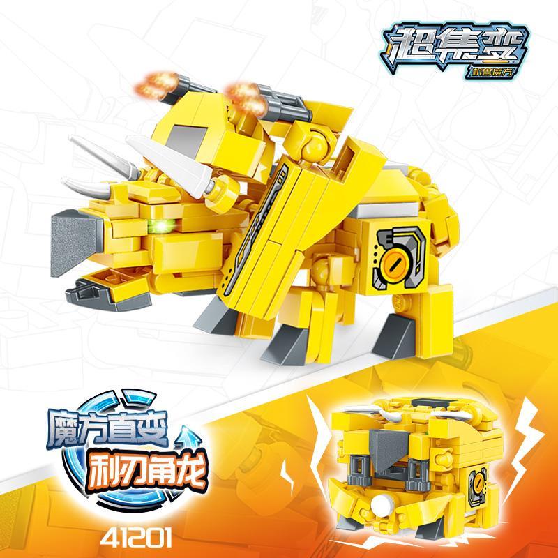 Đồ Chơi Khối Rubik Khủng Long Biến Hình Giáo Dục Cho Bé