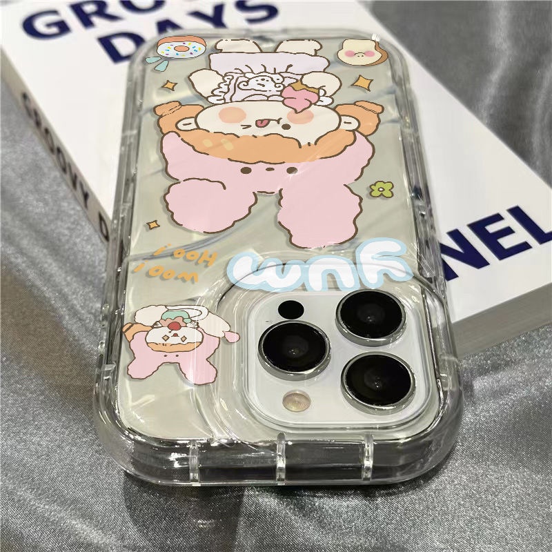 Ốp Điện Thoại Mềm Trong Suốt Hình Cô Gái Dễ Thương Cho iPhone14promax 1312 / 11 7 / 8plus xr / sins LJ7U