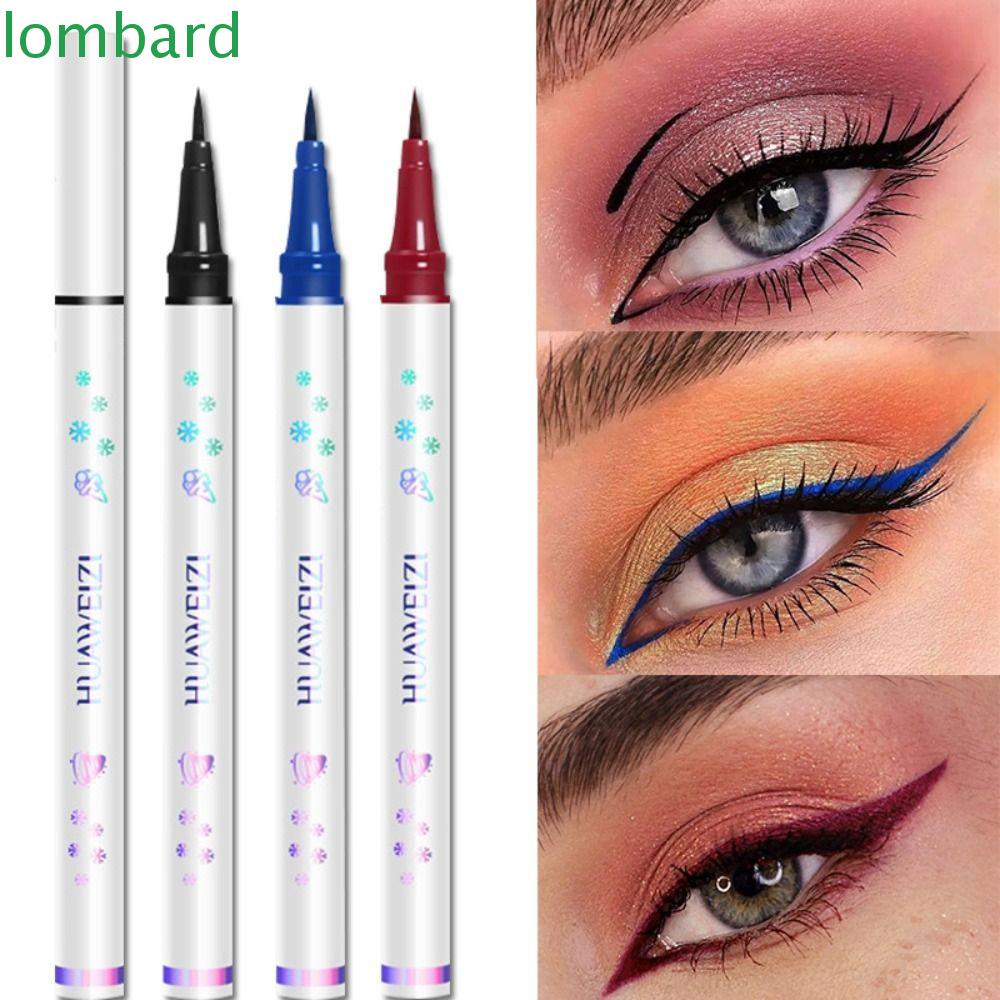 LOMBARD Bút Kẻ Mắt Dạng Lỏng Màu Trắng Mượt Mà Nhanh Khô Chống Thấm Nước Phong Cách Hàn Quốc