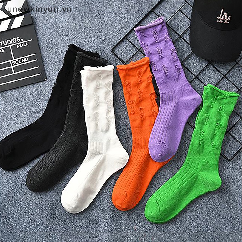 Uu Mới Vớ Dệt Kim Rách Chân Thời Trang Harajuku Đường Phố Phá Hủy Đường Phố Cá Tính Cho Nữ VN