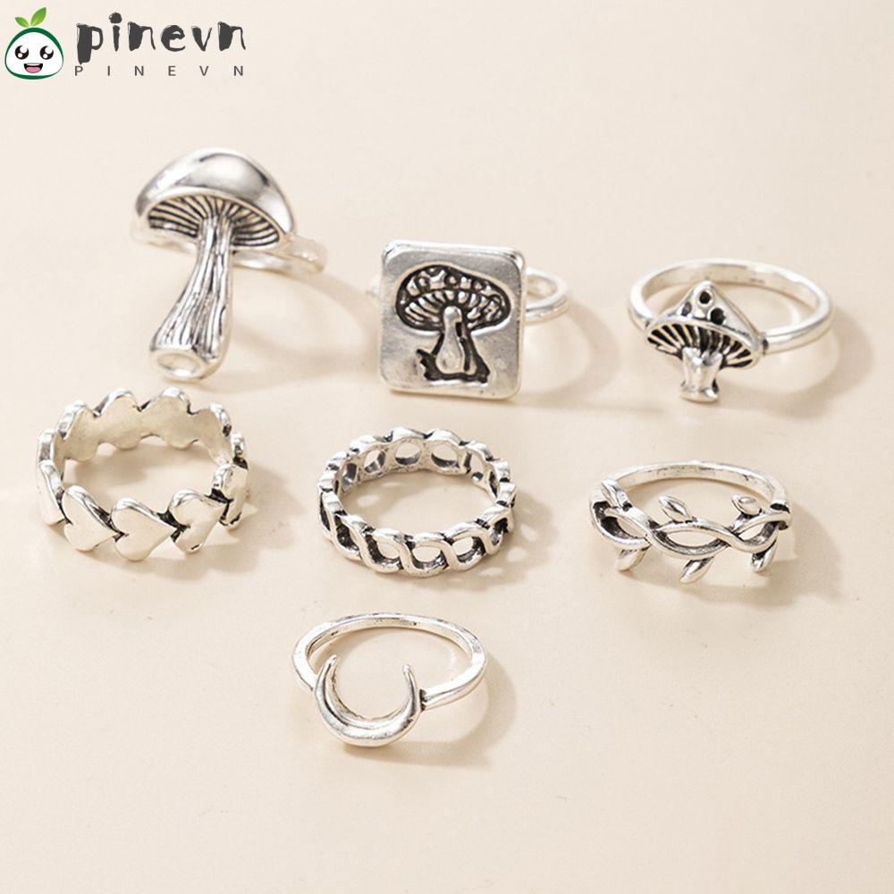 PINEVN Set 7 NhẫN Hở NhiềU KiểU DáNg ThờI Trang Cho Nữ
