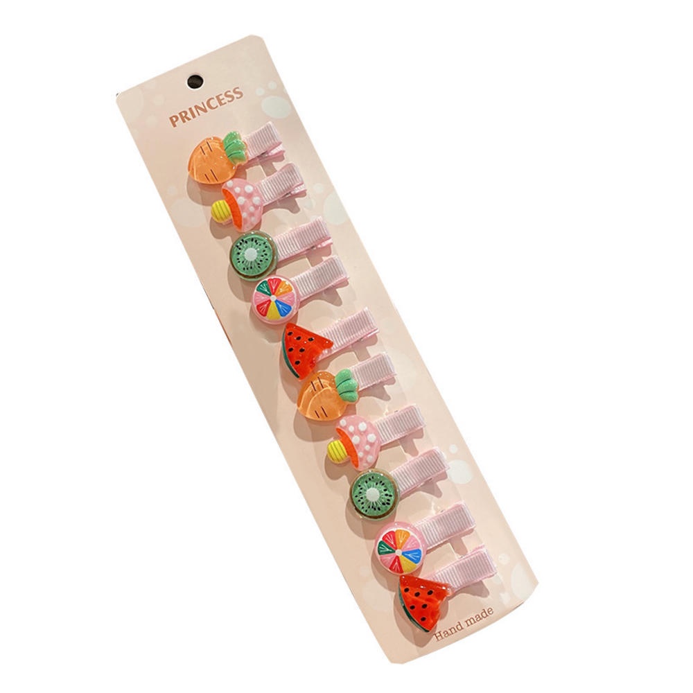 Set 10 Kẹp Tóc Hình Mỏ Vịt Dễ Thương Cho Bé Gái