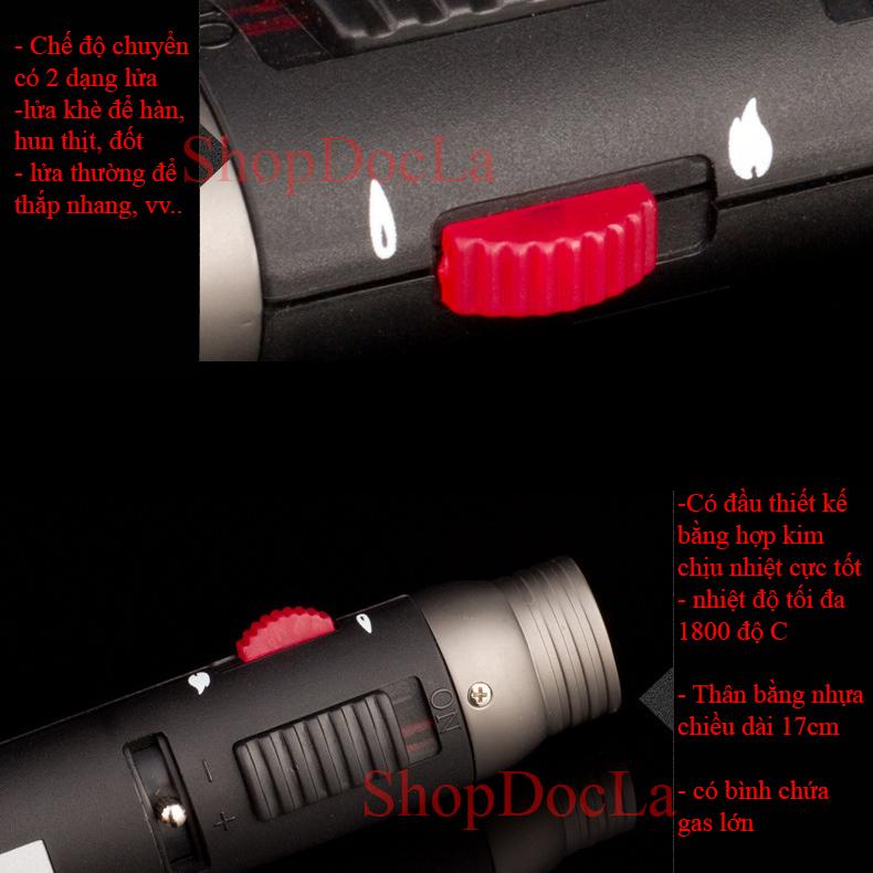 Đèn khò cắm trại Bút Khò honest 503 , 2 chế độ khò tối đa bút khò honest Khò 1300 °C