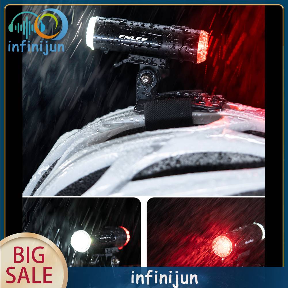 Đèn Pin ENLEE Gắn Mũ Bảo Hiểm Chống Thấm Nước Kết Nối USB Tiện Dụng