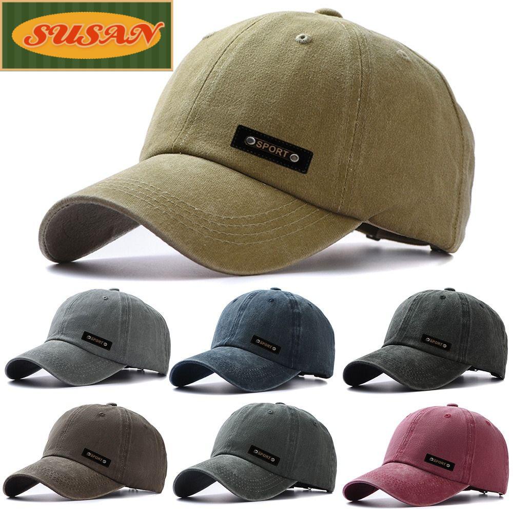 Mũ Lưỡi Trai DENIM Thêu Chữ SUSANS Có Thể Điều Chỉnh Cho Nam Nữ
