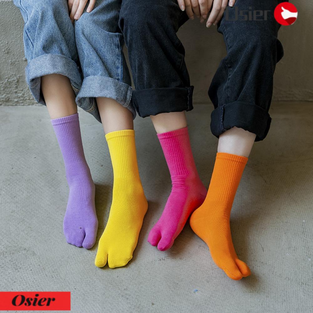 OSIER1 Vớ Cotton Unisex Đơn Giản Phong Cách Nhật Bản