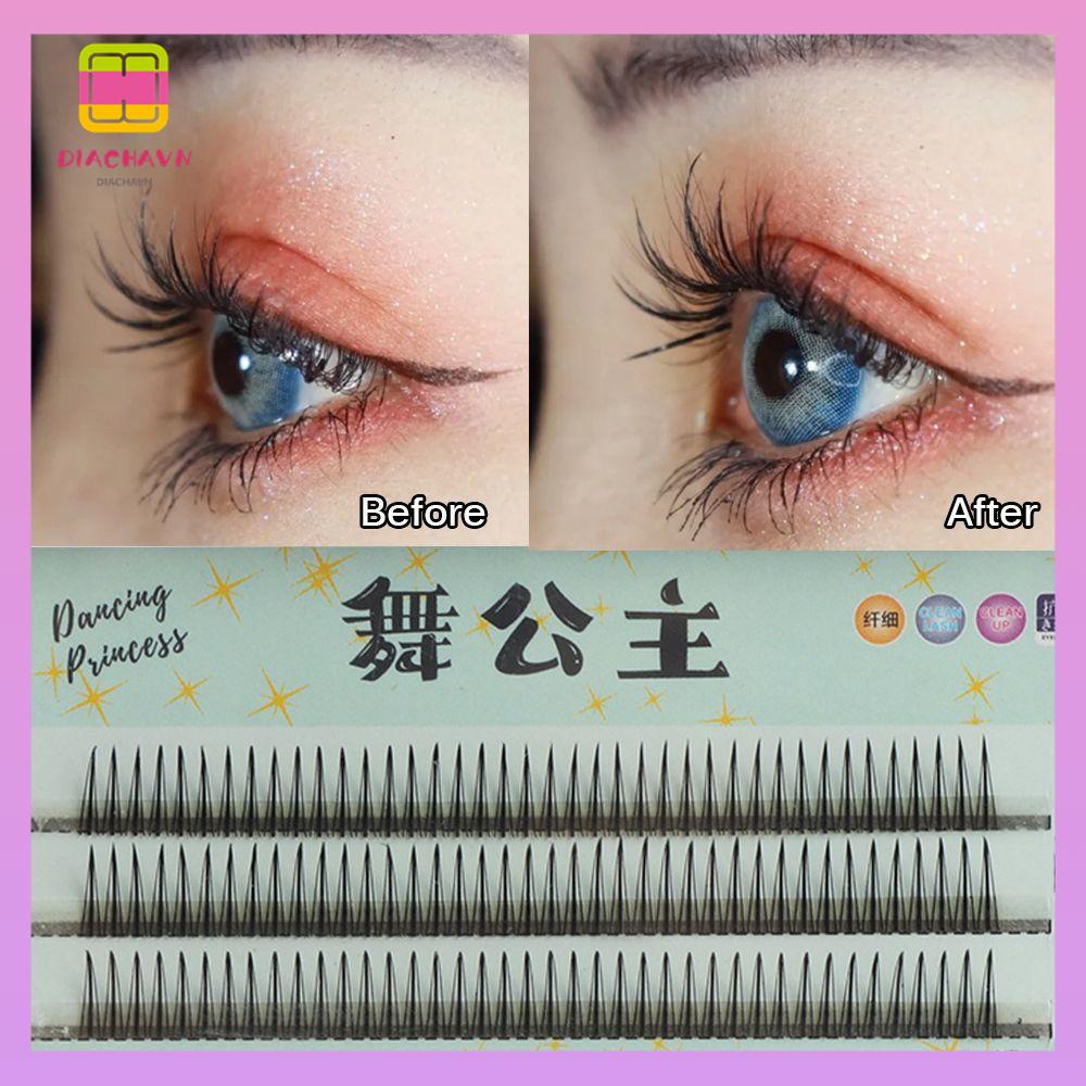 DIACHAVN Lông Mi Giả Dày 0.07mm Màu Đen