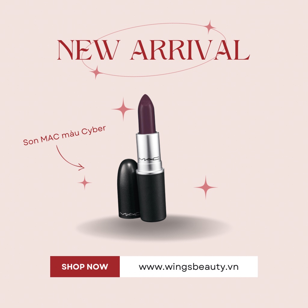 (Nobox) MAC - Son thỏi Satin Lipstick (Cyber)