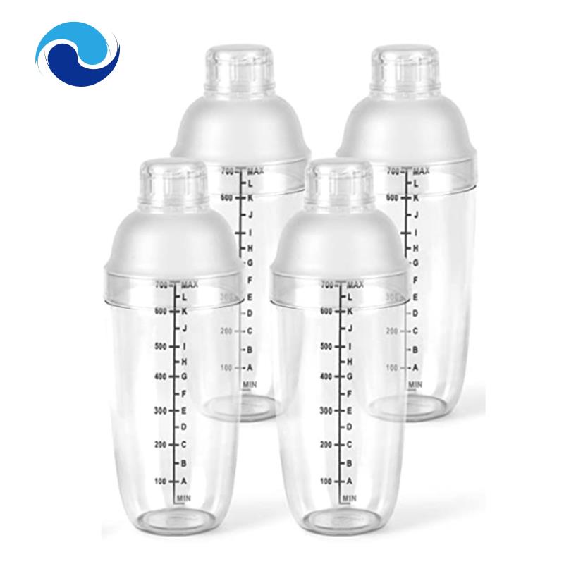 Bộ 4 Dụng Cụ Pha Chế Rượu 700Cc / 24 Oz Có Thang Đo