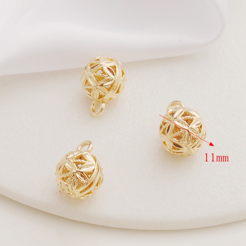 Mặt Dây Chuyền Hình Giọt Nước Mạ Vàng 14K 12 * 1mm