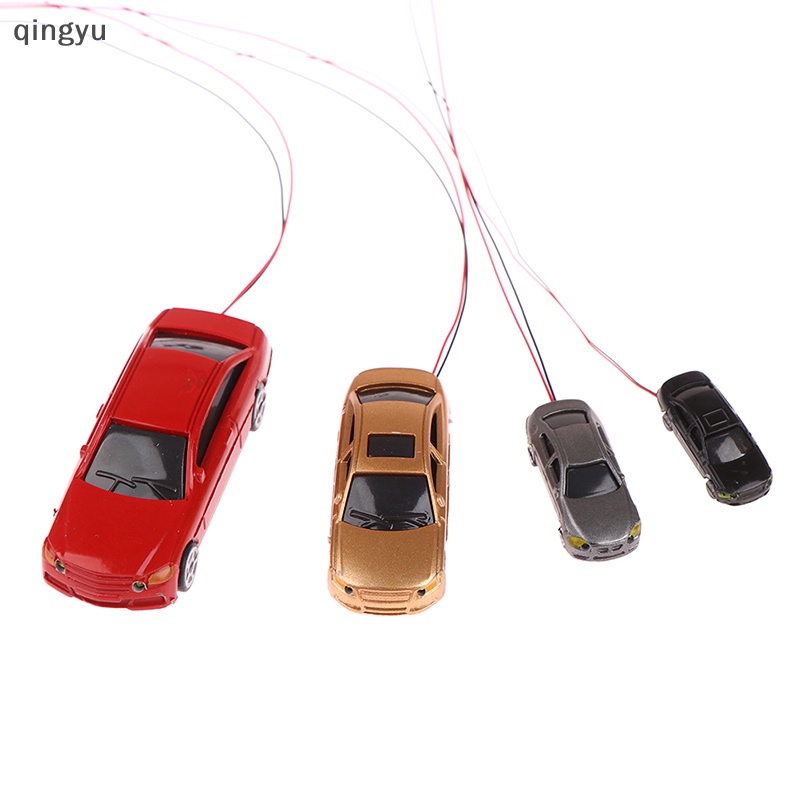 Mô Hình Xe Hơi Bằng Nhựa qingyu Có Đèn Led Trang Trí Tòa Nhà