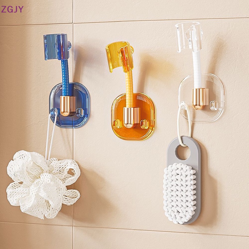 Thiết Bị Đa Năng Xoay 360 Độ ZGJY° Giá Đỡ Đầu Vòi Hoa Sen Gắn Tường Tự Dính Có 2 Móc Tiện Dụng Cho Phòng Tắm Mới