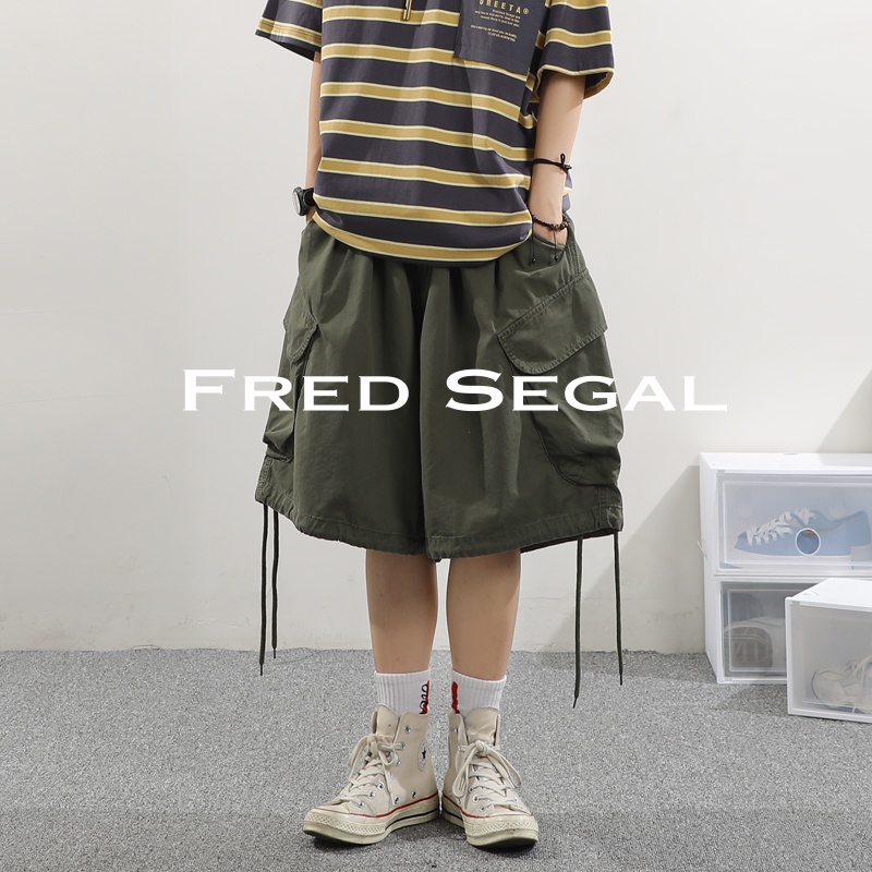 Fred Segal quần đùi nam quần ống suông quần short nam 2023 NEW FS062951