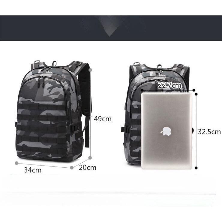 Ba Lô Chiến Thuật Đa Năng In Hình Game PUBG Cấp 3