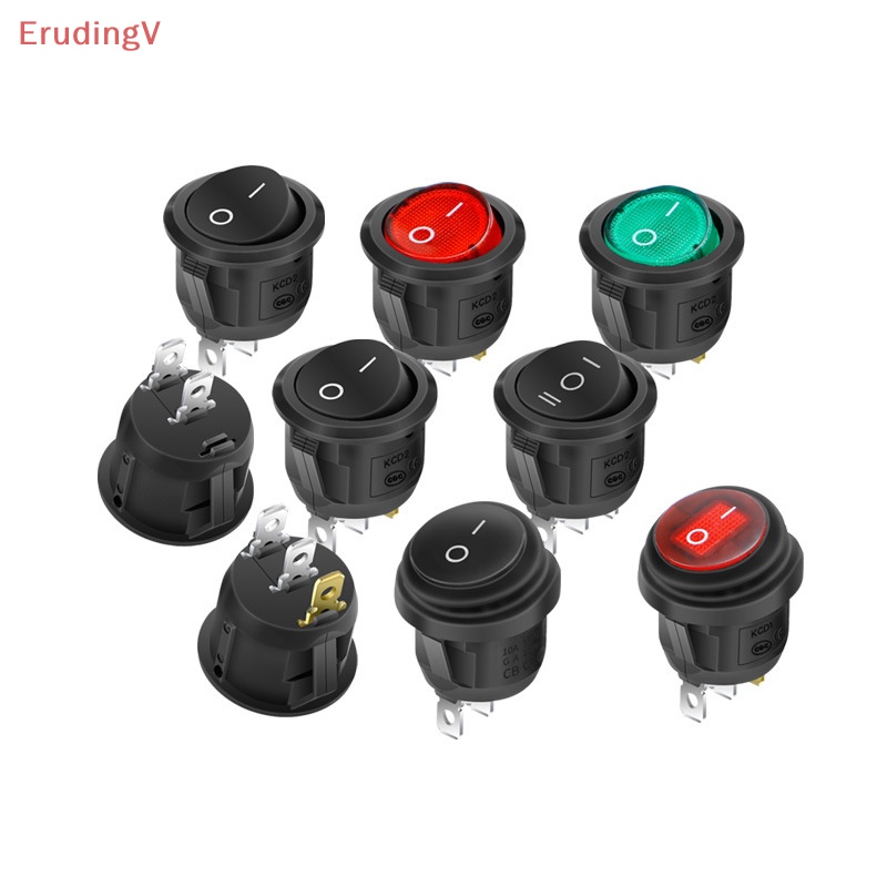 Công Tắc Nguồn Hình Tròn 6A 250V Mở 20mm 2 / 3 Feet 2 / 3 Gears Chống Nước Chất Lượng Cao Cho Tàu Thuyền