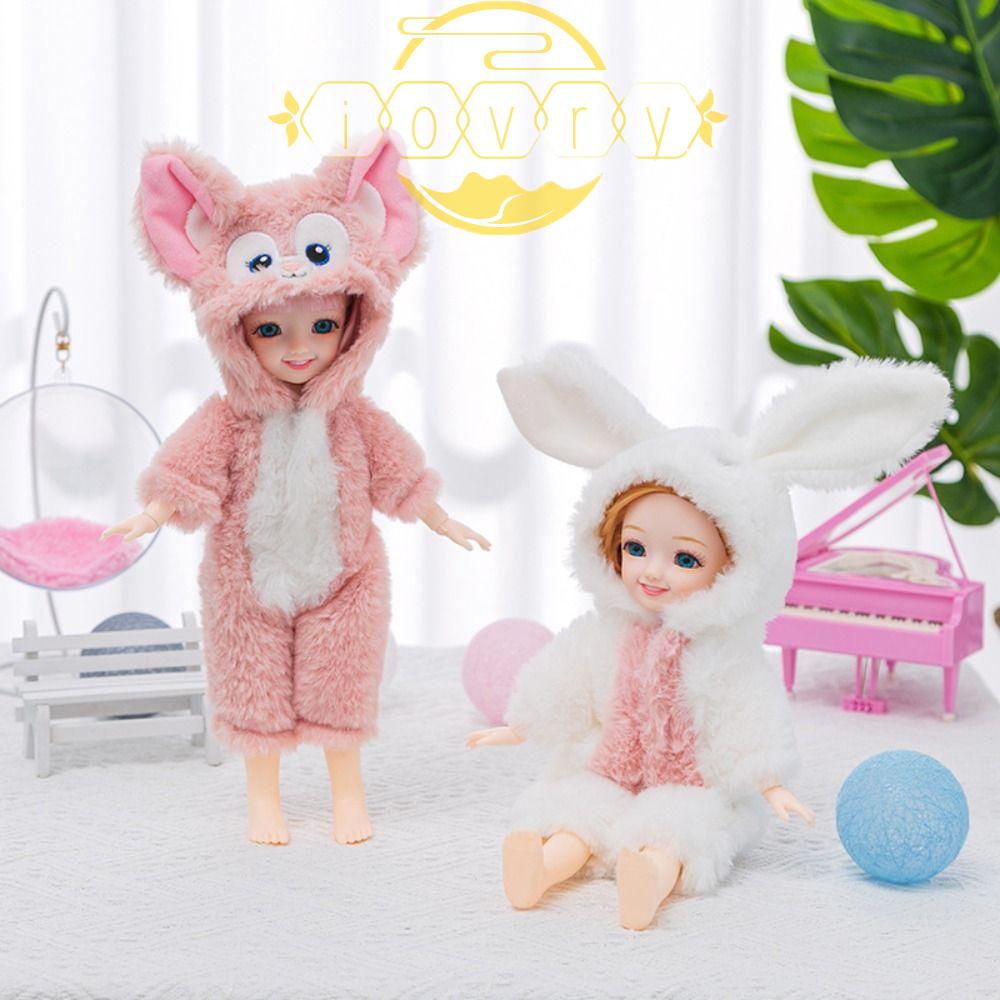 IVORY Thỏ Nhồi Bông 12 inch / 30cm Tự Làm Mặc Đồ Cho Búp Bê