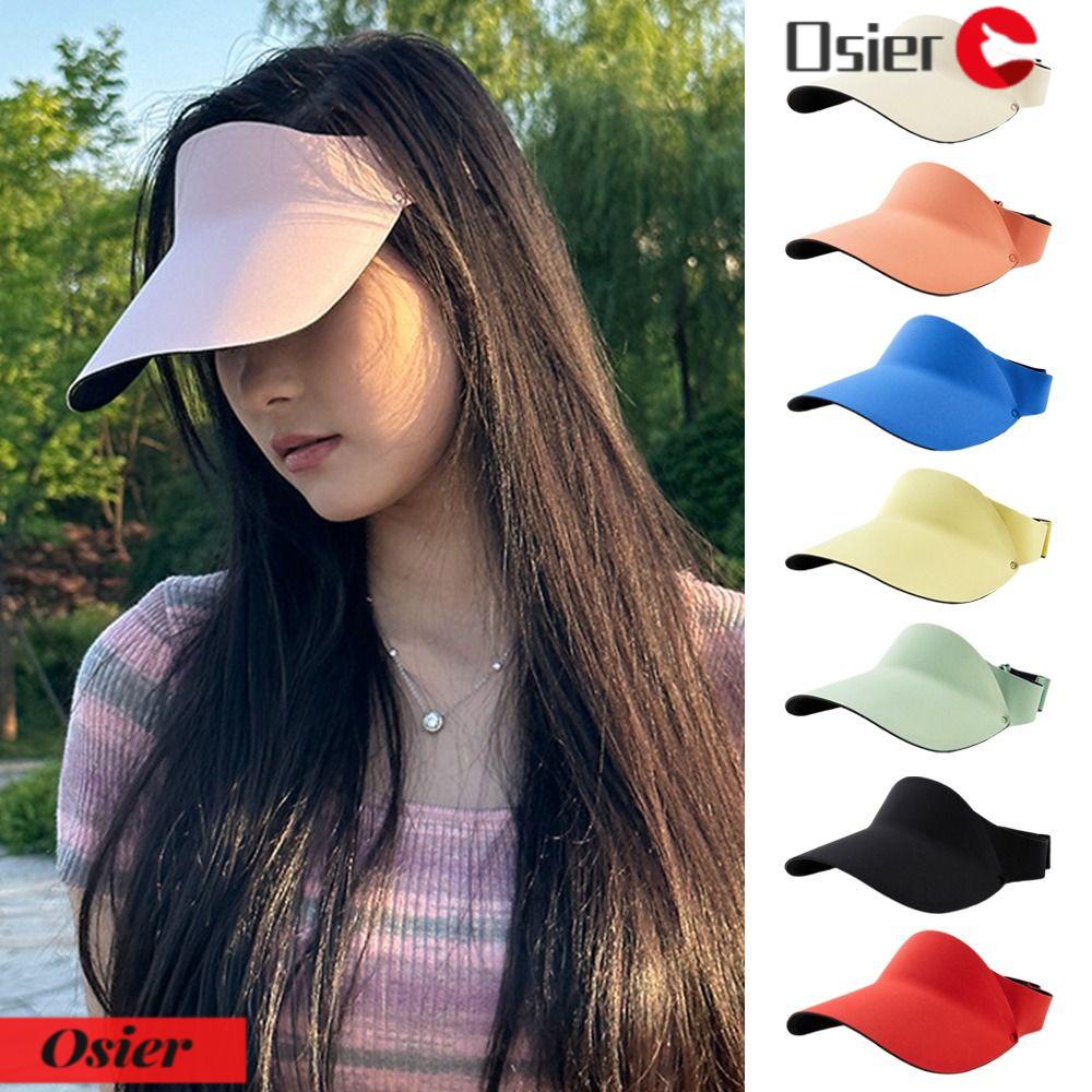 OSIER1 Mũ Chống Nắng / Tia UV / Tia UV Hở Chóp Thoáng Khí Không Để Lại Dấu Vết Có Thể Thu Gọn Cho Nữ