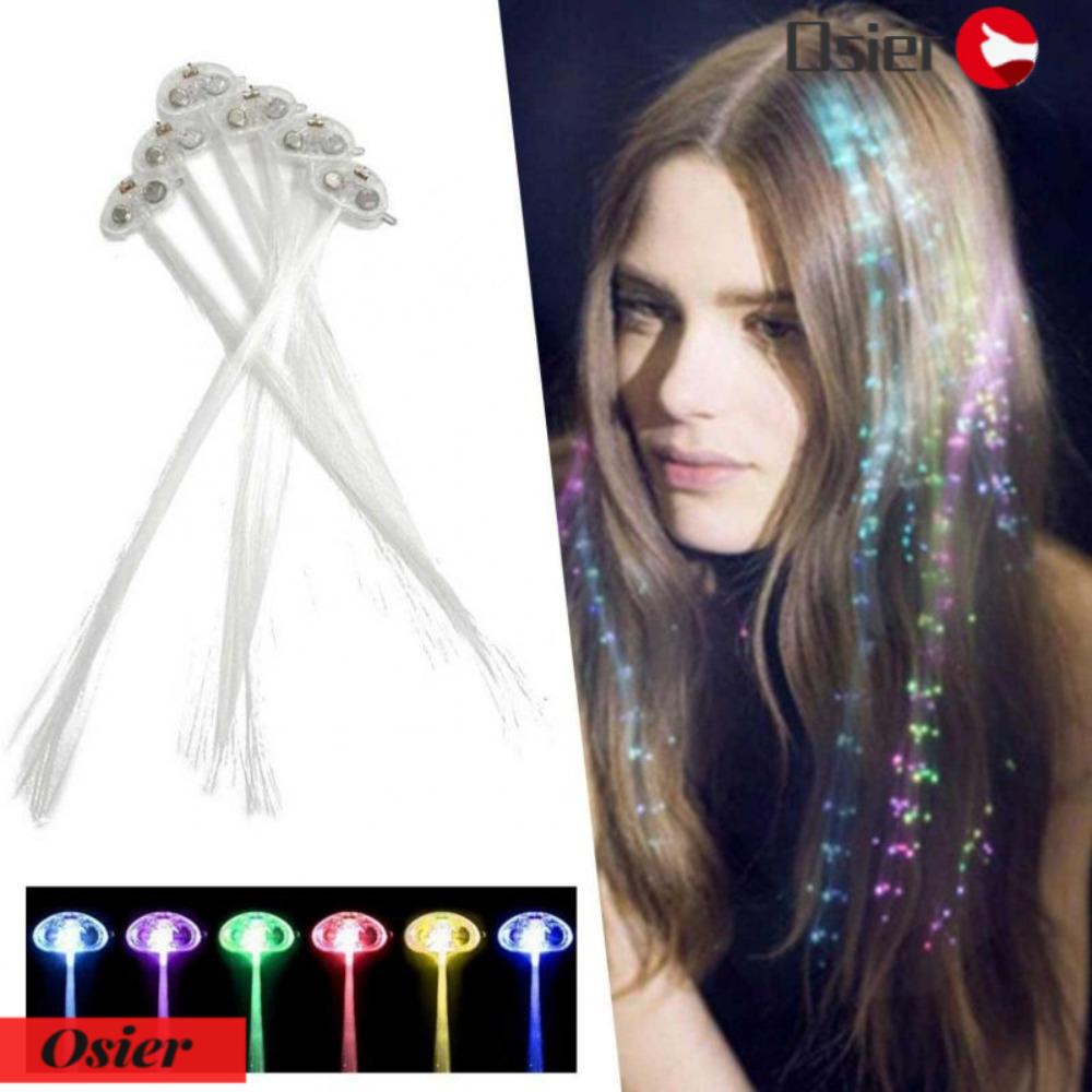 OSIER1 Kẹp Tóc Hình Não Có Đèn Led Phát Sáng Cho Tiệc Halloween