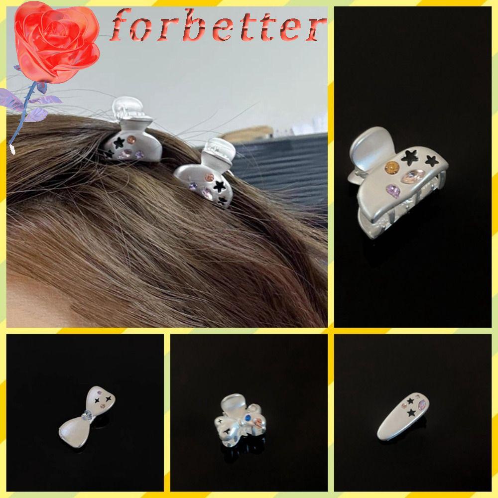 FORBETTER Kẹp Tóc Nơ Nhỏ Bằng Hợp Kim Kiểu Dáng Ngọt Ngào Cho Nữ