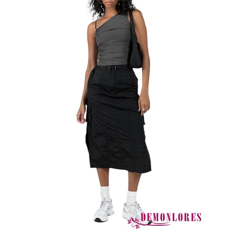 Áo Croptop Sát Nách Một Dây Màu Trơn Y2K Cho Nữ