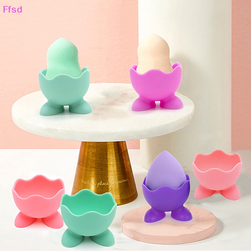 {Ffsd} Giá Đỡ Mút Trang Điểm Trưng Bày Mút Trang Điểm Bằng Silicon Mới Hình Trứng Chống Bụi Làm Đẹp * Bán Chạy
