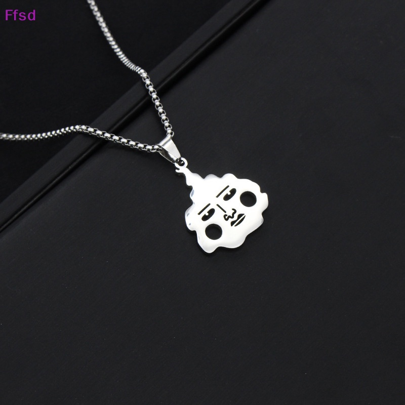 {Ffsd} Vòng cổ Bằng Thép Titan 100 Mặt Hình Mob Shigen Dimple Anime Mob Psycho Làm Quà Tặng Cho Cặp Đôi