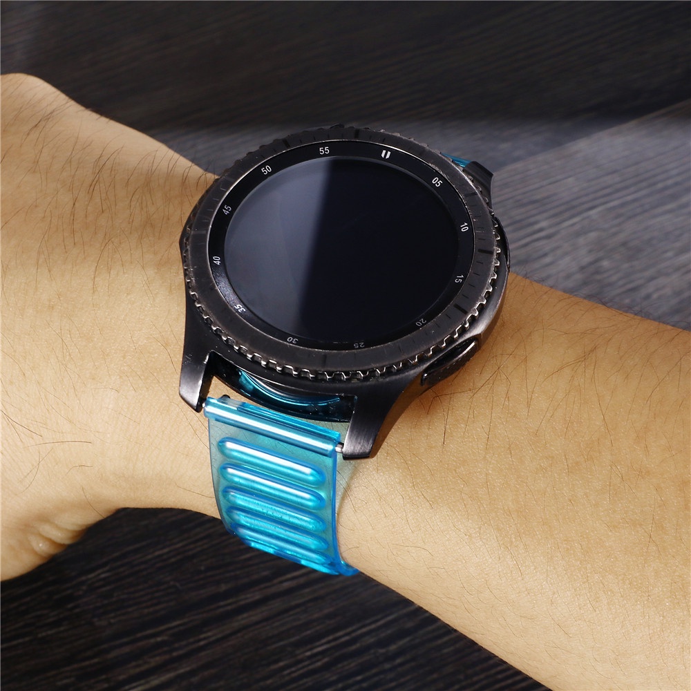 Dây Đeo Trong Suốt Màu Kẹo Chống Rơi Vỡ Thay Thế Cho Đồng Hồ Thông Minh Samsung 20mm / 22mm