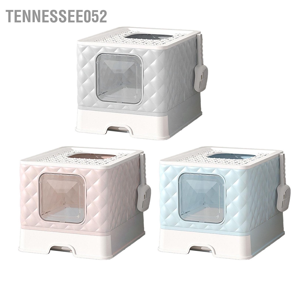 Tennessee052 Hộp đựng rác có ngăn kéo cho mèo Có thể tháo rời giặt được Không gian rộng rãi vệ sinh bán kín nắp đậy con
