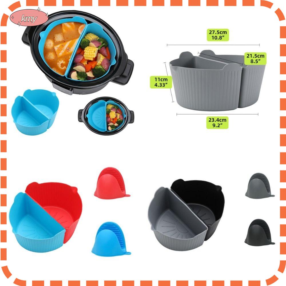 KRNY Set 4 Tấm Lót Nồi Bằng Silicone Không BPA Chống Bỏng An Toàn Có Thể Tái Sử Dụng