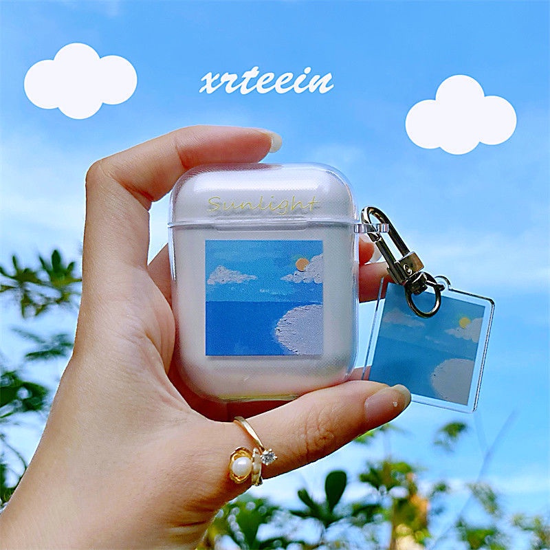 Vỏ Bảo Vệ Hộp Sạc Tai Nghe Airpods Pro 2 3 1 Air Pods 1 / 2 I12 I11 I9s Bằng TPU Mềm Trong Suốt