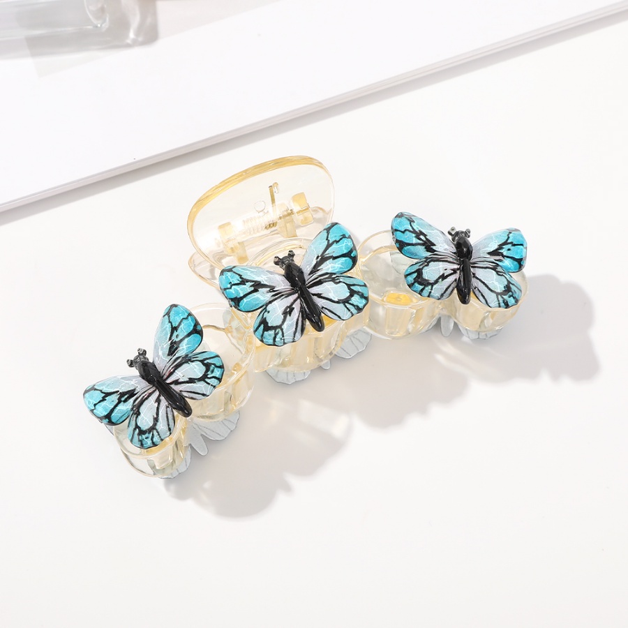 Kẹp Tóc Hình Bướm Bằng Acrylic Trong Suốt Phong Cách Hàn Quốc