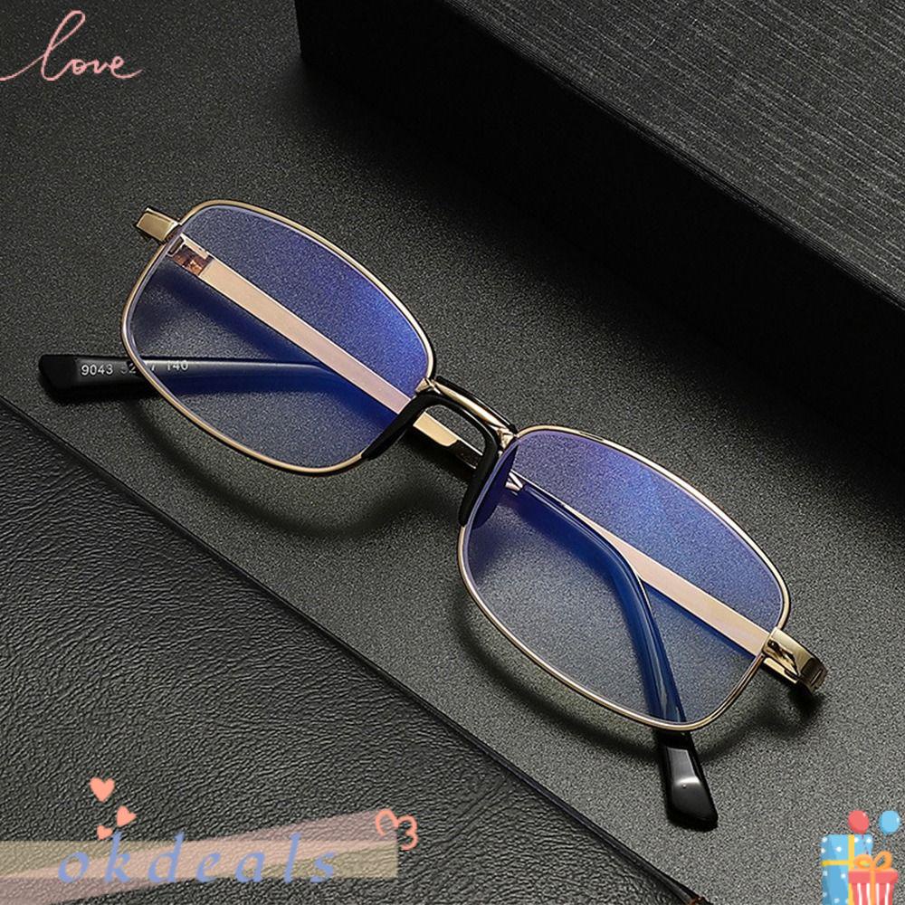 OKDEALS Kính Đọc Sách Gọng Siêu Nhẹ Chống Ánh Sáng Xanh Phong Cách Cổ Điển Thời Trang Cho Nam Và Nữ