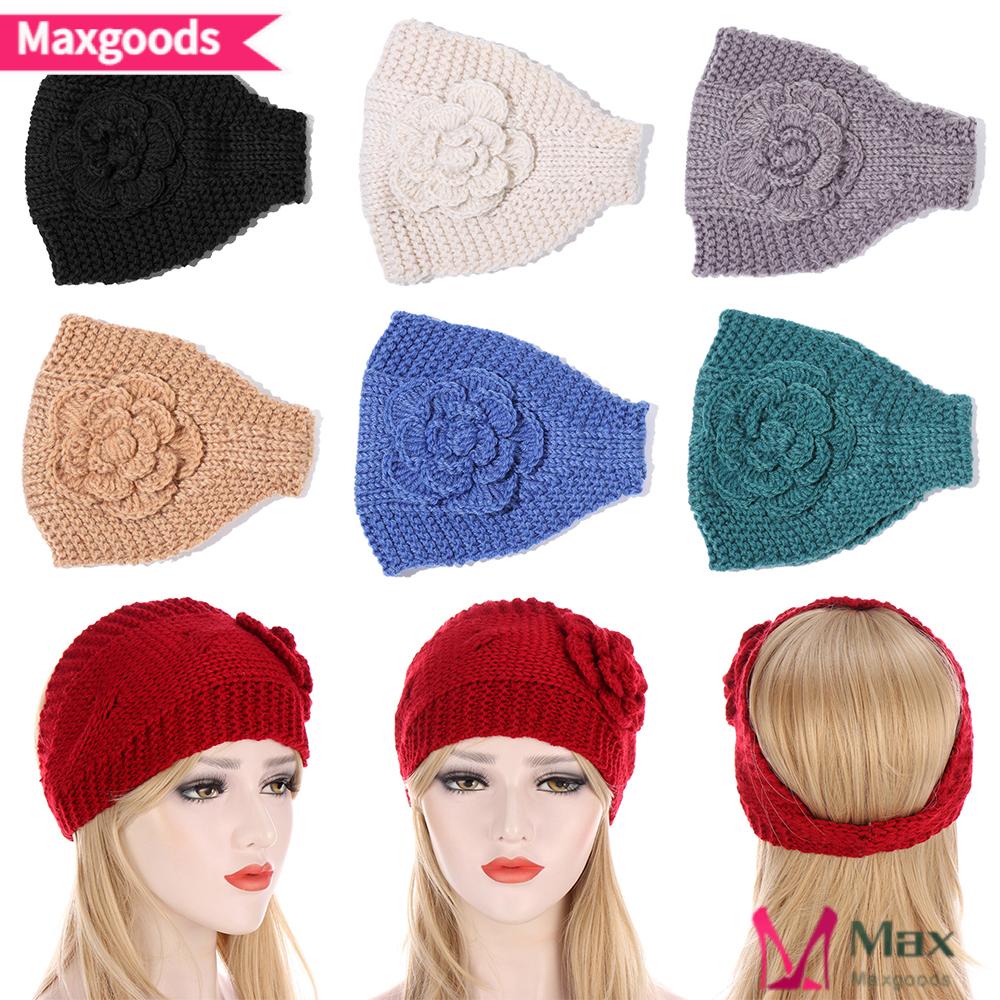 MAXG Băng Đô Dệt Kim Giữ Ấm Tai Bản Rộng Thời Trang Mùa Đông