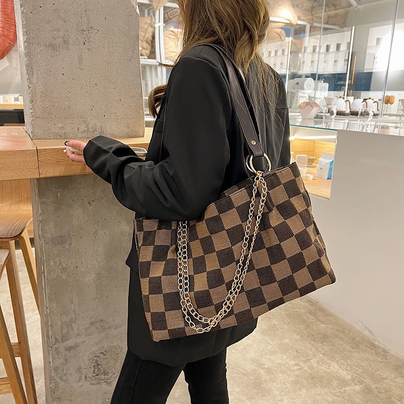 Túi Xách Canvas Sức Chứa Lớn Kiểu Dáng Đơn Giản Thời Trang Dành Cho Nữ