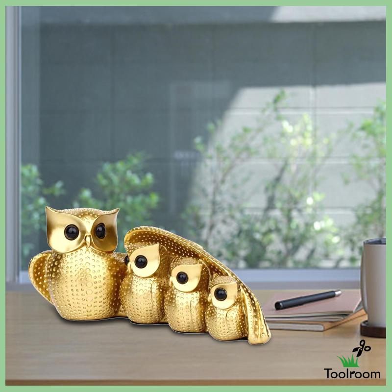 Tượng Hình Bốn Con Cú Trang Trí Phòng Ngủ