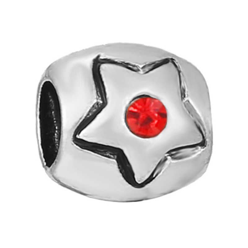 Hạt Charm Hình Trái Tim Đính Pha Lê Chất Lượng Cao Dành Cho Nữ