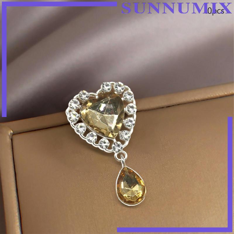 Bộ 10 Nút Áo Hình Trái Tim Đính Đá Lấp Lánh