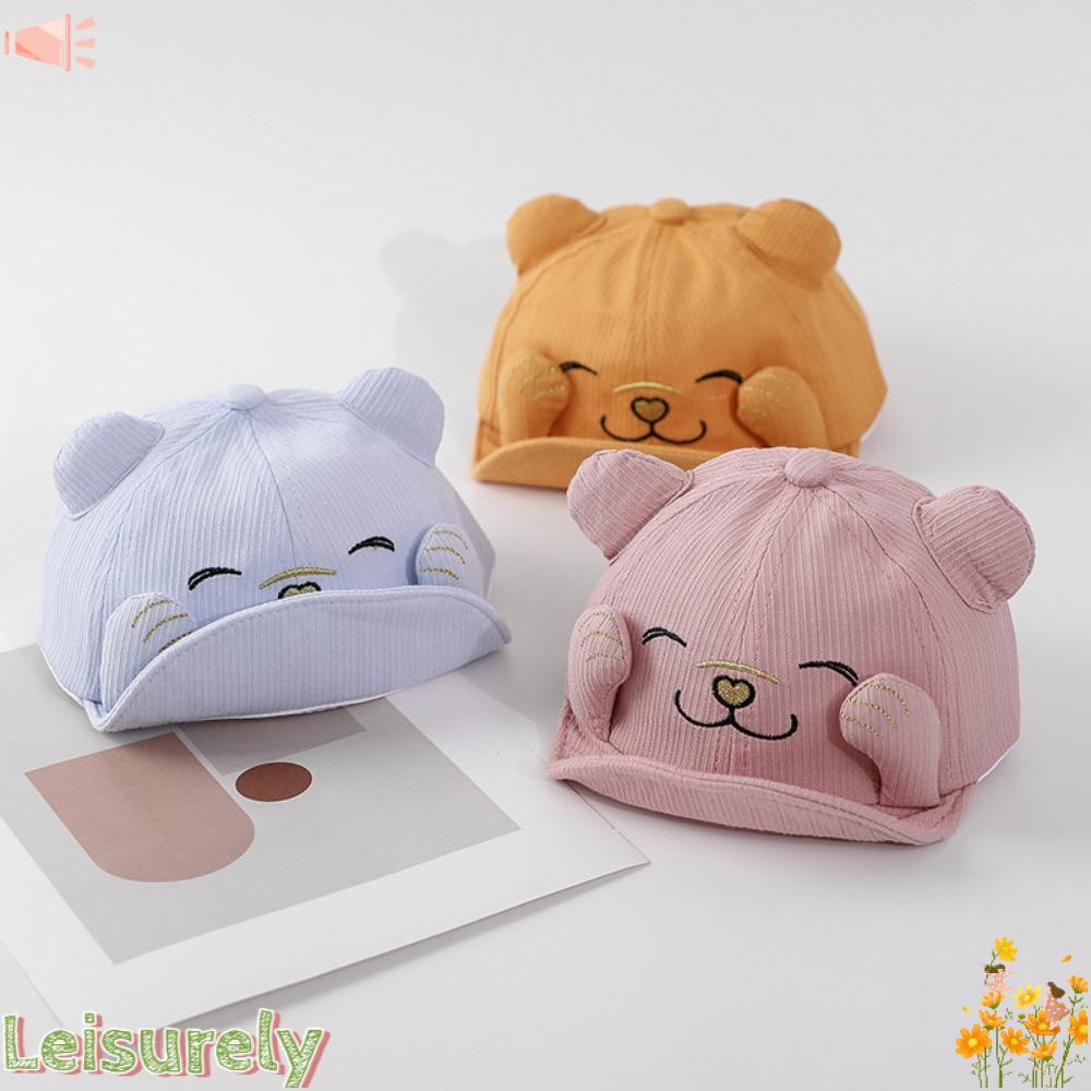 LEILY Mũ Lưỡi Trai Thêu Chữ Cho Bé