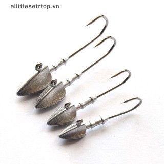 Alittlesetrtop 3,5g 5g 7g 10g 14g 21g jighead lưỡi câu cá giun mồi câu mồi mồi mềm.