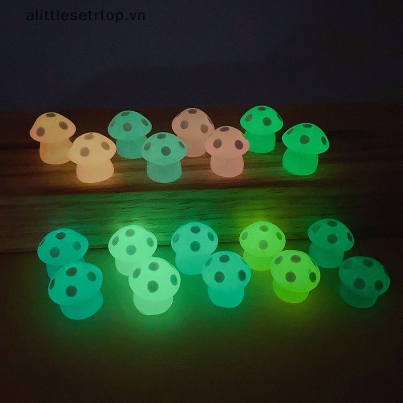 Alittlesetrtop 5 cái nấm phát sáng microlandscape succulent diy trang trí.
