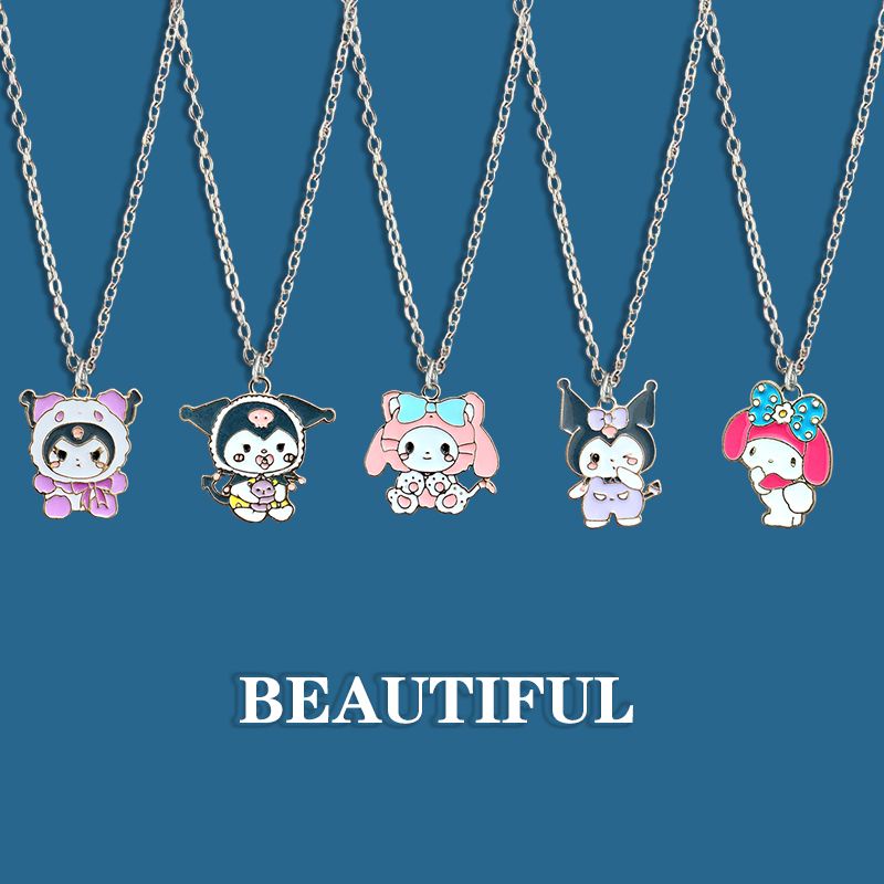 ❤Dây Chuyền Mặt Hình kuromi Hoạt Hình Dễ Thương Dành Cho Bạn Gái