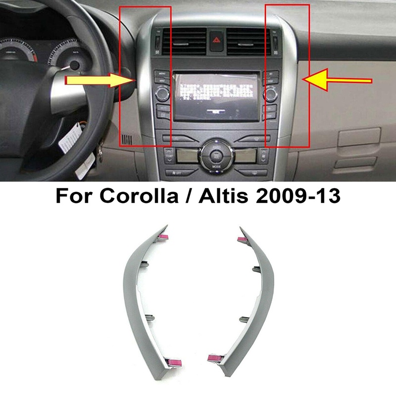 1 Cặp Viền Trang Trí Lỗ Thông Gió Xe Hơi Toyota Corolla Altis 2007-2013
