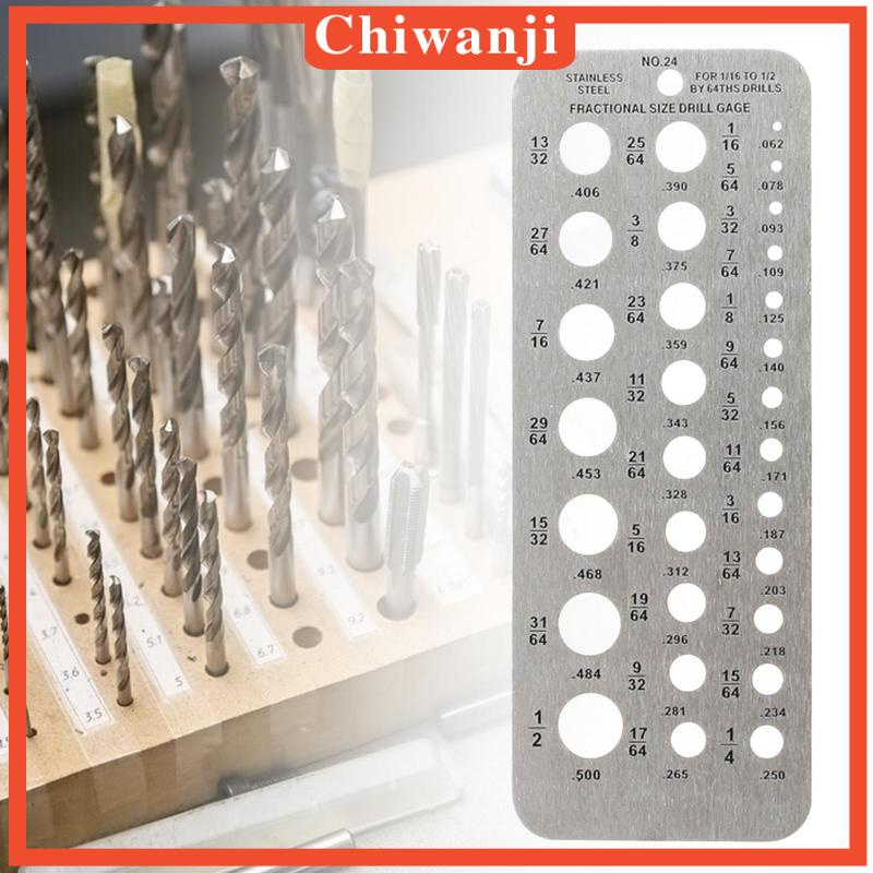 Thước Đo Kích Thước Mũi Khoan 1.59-12.7cm Chuyên Dụng