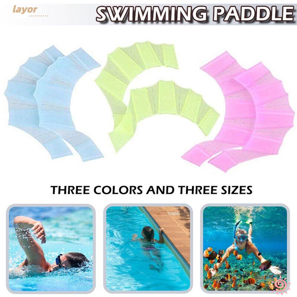 LAY 1 Cặp Vây Bơi Lội Bằng Silicone Đeo Ngón Tay Dễ Sử Dụng
