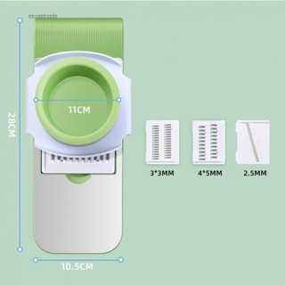 【GRCEKRIN】Vegetable Cutter Set ABS+stainless Steel Home Supplies Multi-function Slicer